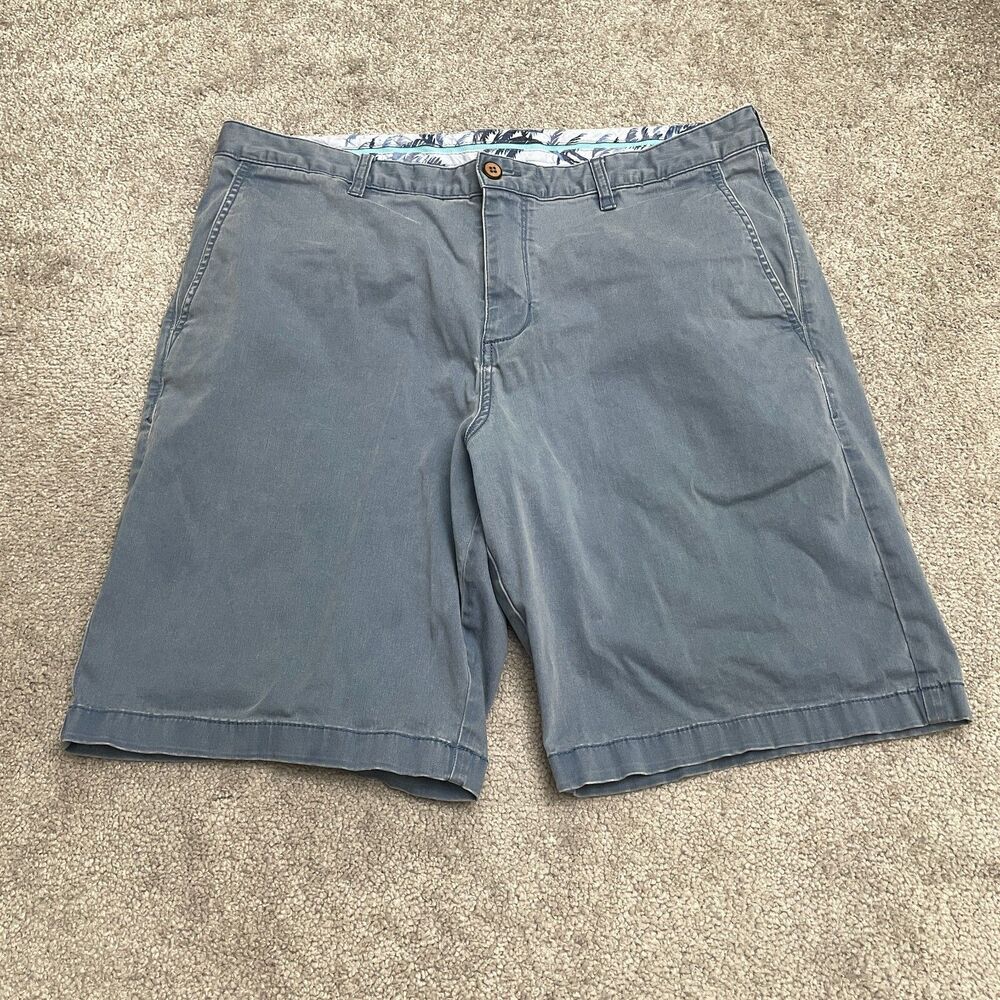 Tommy Bahama Chino Shorts Mens 36 Blue Pockets Cotton Blend Casual Outdoor 38x10 - Picture 1 of 13